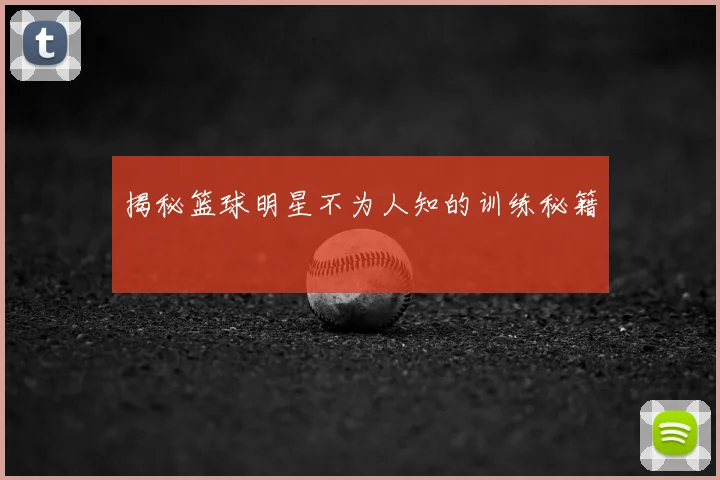 揭秘篮球明星不为人知的训练秘籍